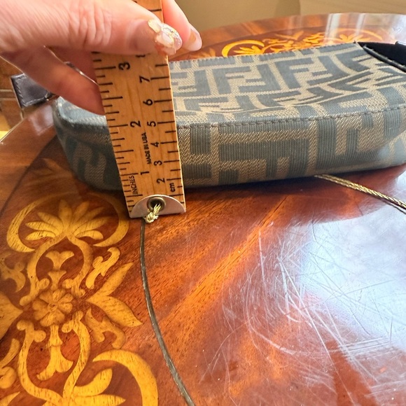 Fendi Zucca Canvas Brown FF Zip Pouch MSRP $1395 - Picture 4 of 12